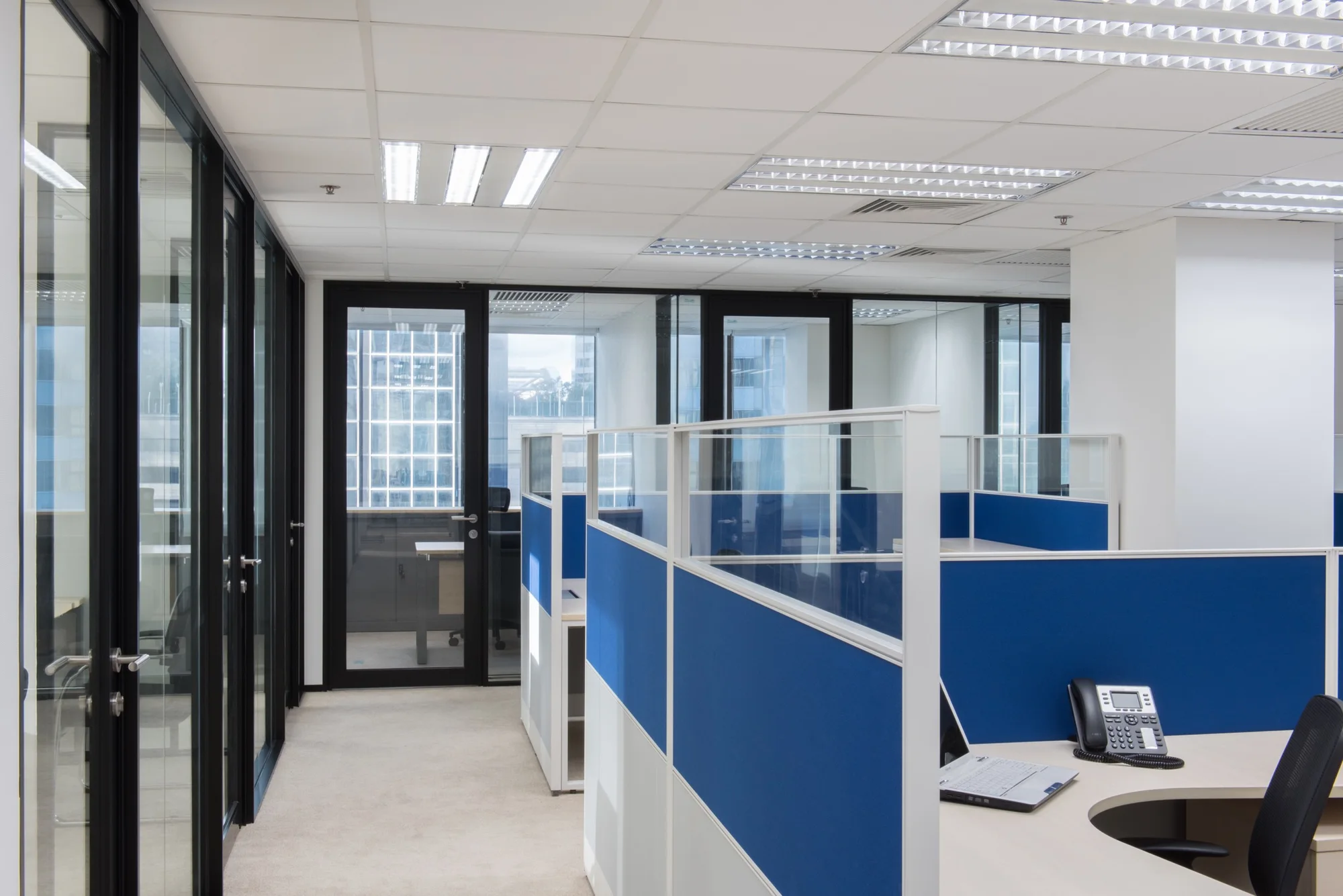 Bright & Cheerful Office Area