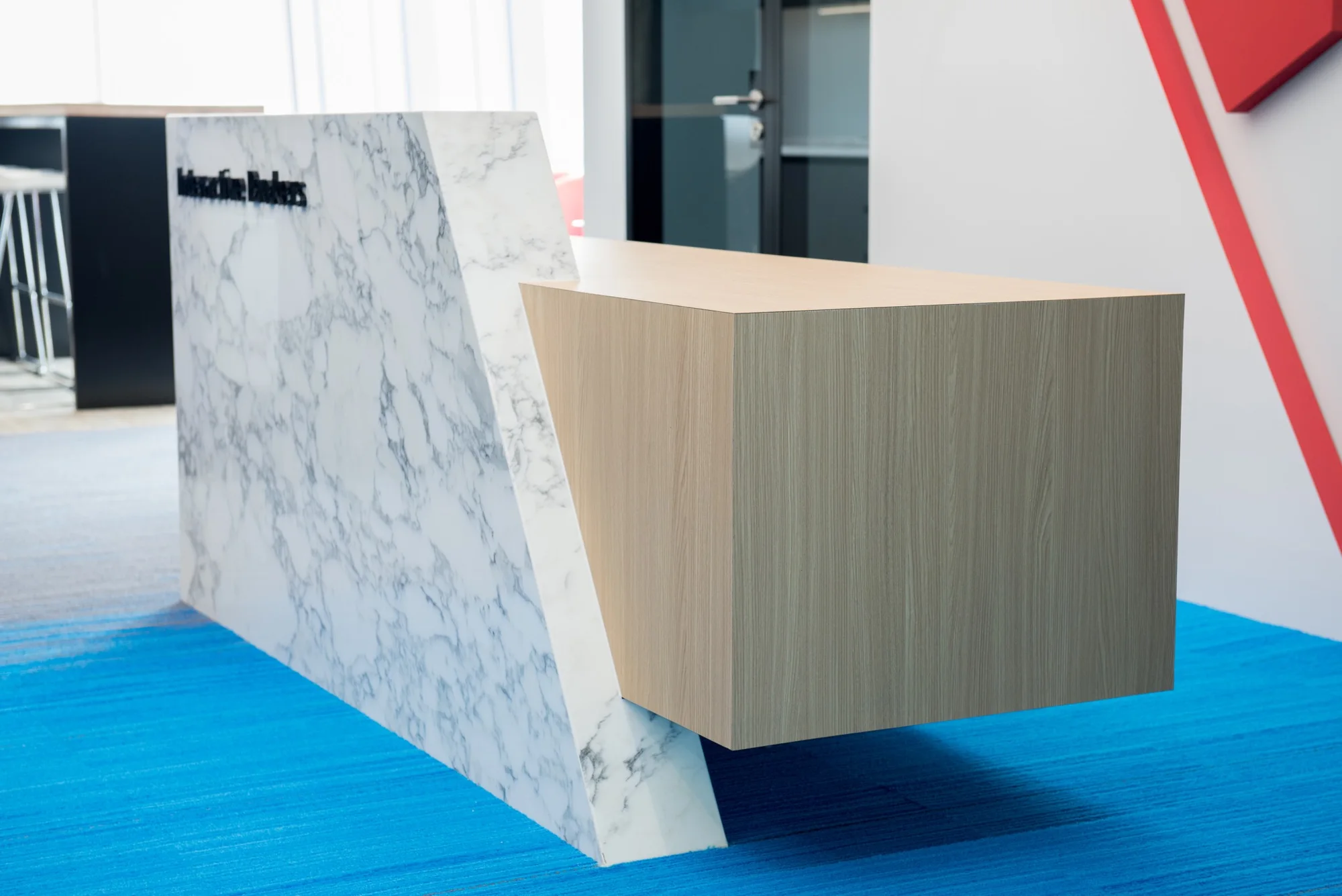 Cantilevered Reception Desk