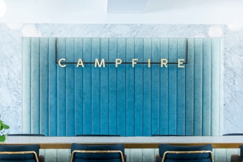 Lounge-style design for growing coworking space brand